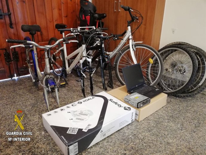 Parte de objetos recuperados