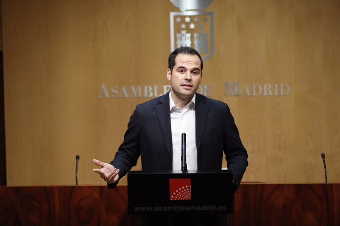 Rueda de prensa de Ignacio Aguado, portavoz de Cs en la Asamblea de Madrid