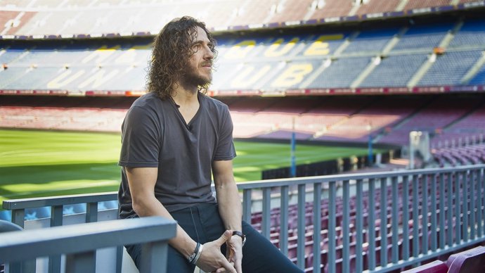 Carles Puyol en el Camp Nou