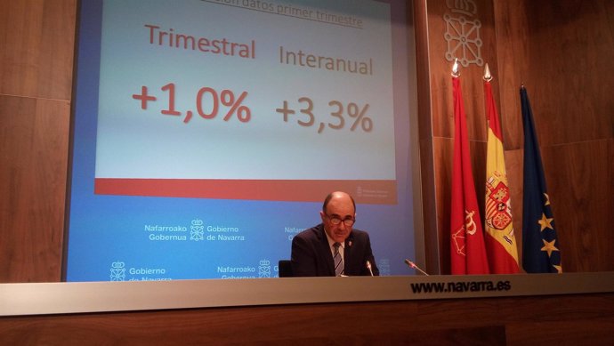 Manu Ayerdi presenta el PIB de Navarra en el primer trimestre de 2018