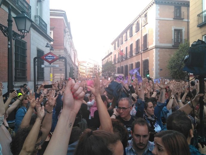 Concentració a Madrid pel cas de la Manada