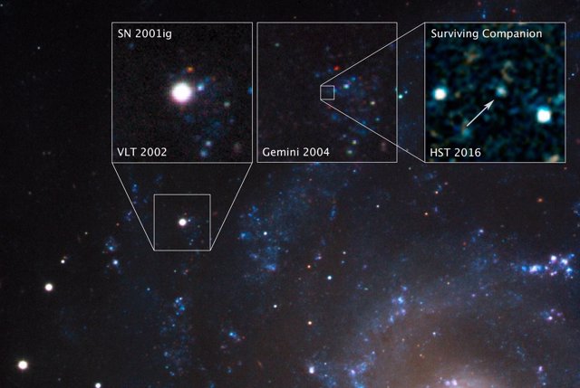 Seguimiento en el tiempo del remanente de supernova en NGC 7424