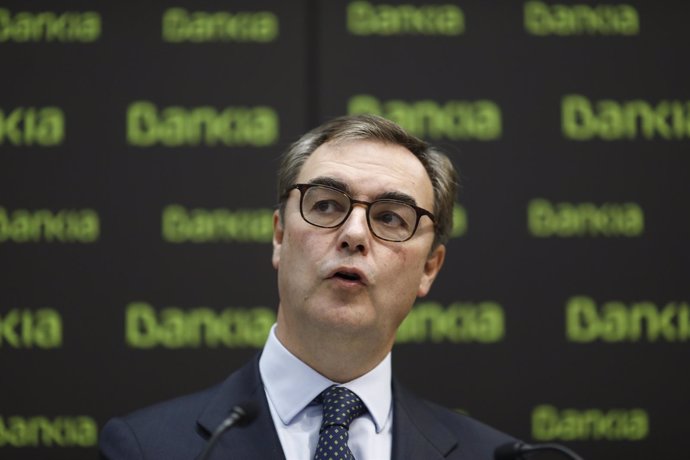 El consejero delegado de Bankia, José Sevilla, presenta los resultados