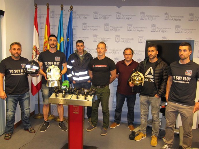 Representantes de la  Coordinadora Unitaria de Bomberos Profesionales (CUPB)