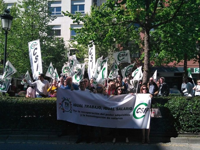 Manifestasción CSIF en Cáceres