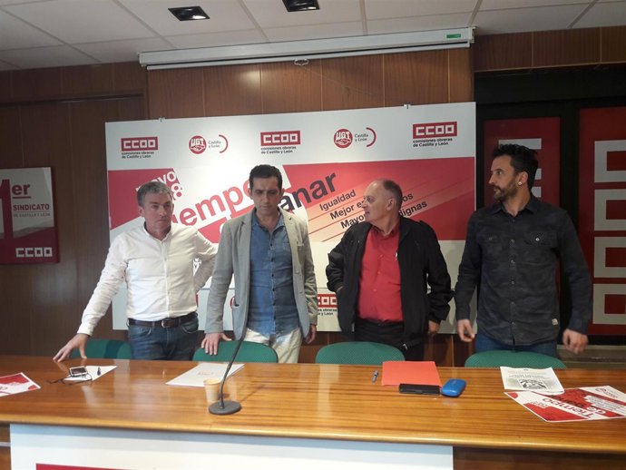 Valladolid (27-04-2018).- Sindicatos CyL