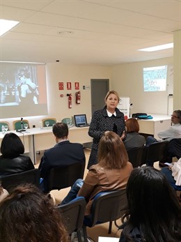 Asistentes a la jornada sobre comercio rural en Albox