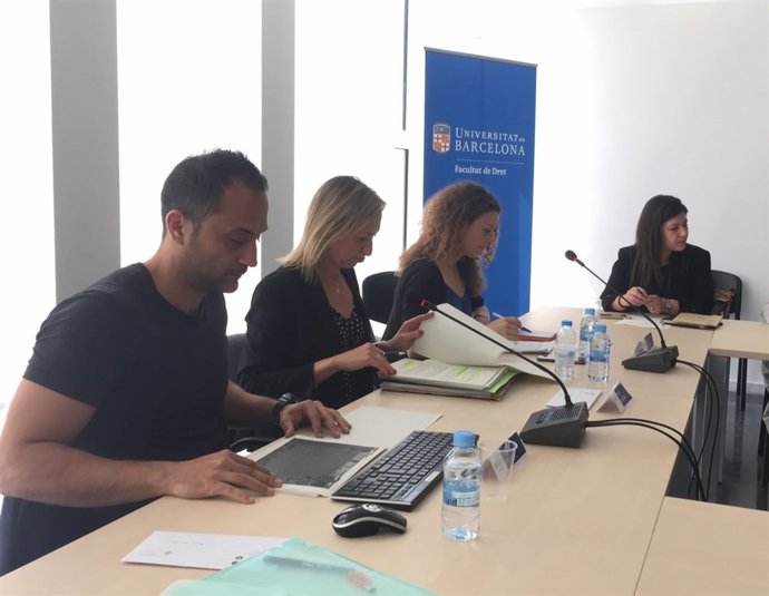 Moisés Martín (Mossos), la fiscal Pilar Izaguerri y Alba Alonso (Sicar)