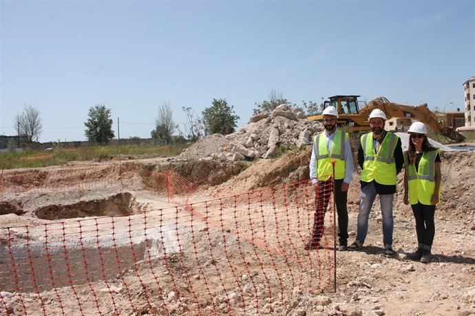 Obras en el solar de la fábrica Majorica