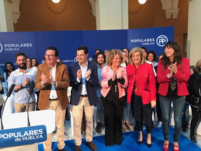 Acto de presentación de la candidata del PP a la Alcaldía de Huelva, Pilar Marín