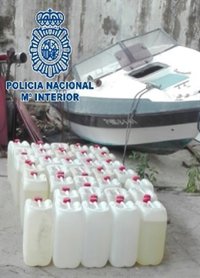 Intervenidos en Algeciras (Cádiz) 174 bidones de combustible para abastecer a 'narcolanchas'