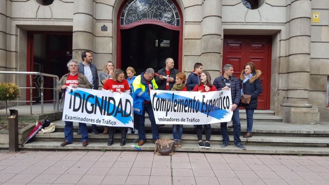 Protesta de examinadores de tráfico en Ourense este sábado