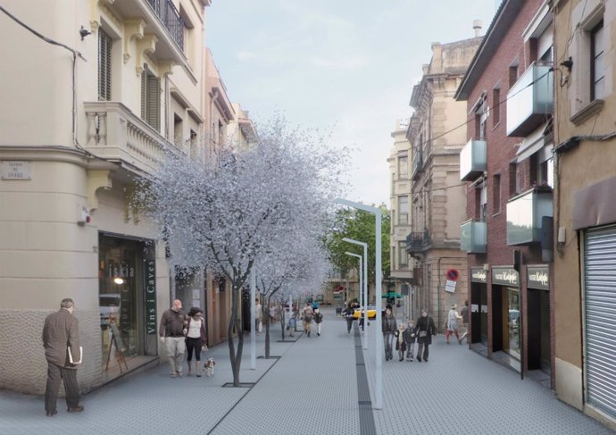 La remodelació del carrer Major de Sarrià