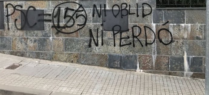 Pintada a la casa de Salvador Illa (PSC)