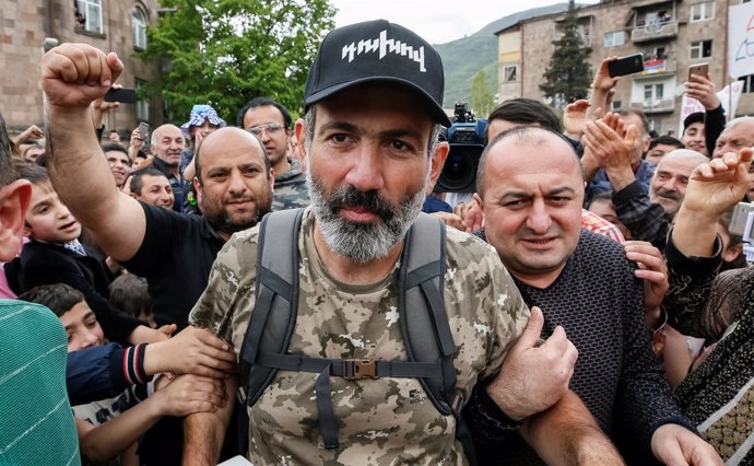 El líder de la oposición armenia, Nikol Pashinian