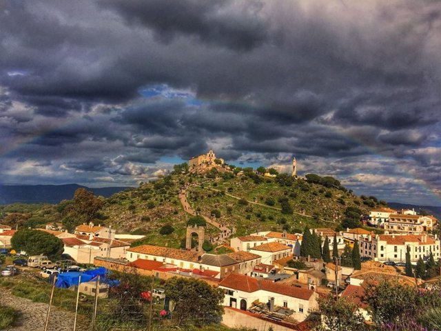 Imagen del Cerro de Andújar (Jaén)que acoge la romería de la Virgen de la Cabeza