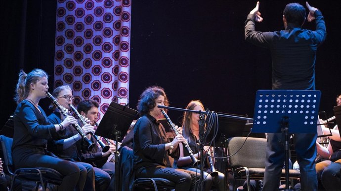 Banda Municipal de Tarifa en un concierto del FCAT