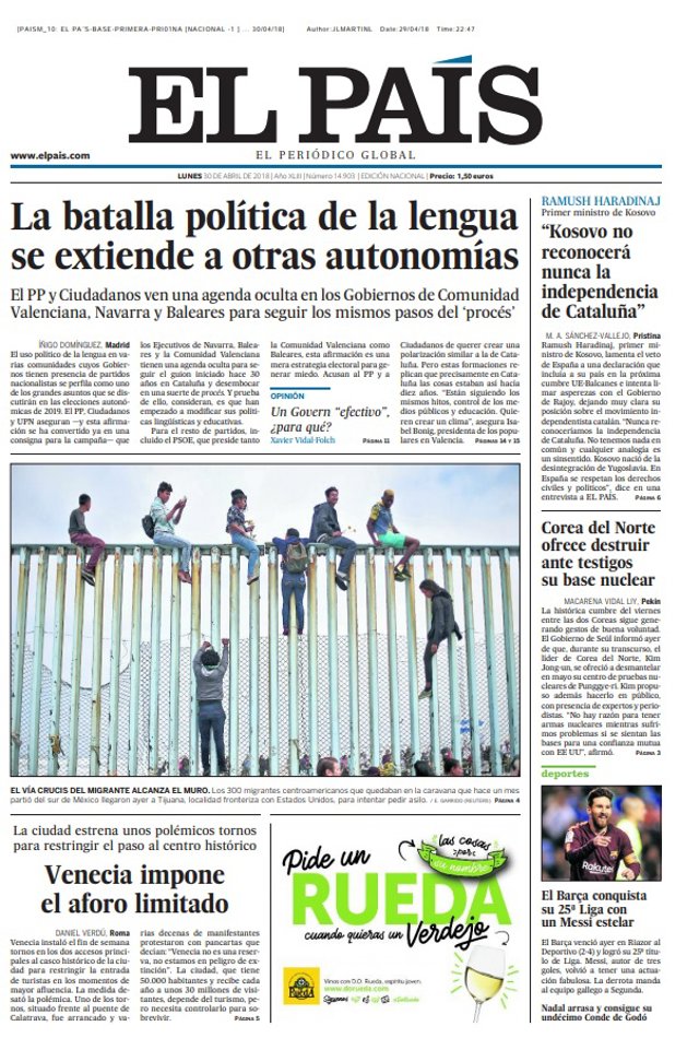 Portada El País