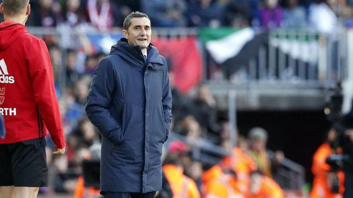 El entrenador del FC Barcelona, Ernesto Valverde