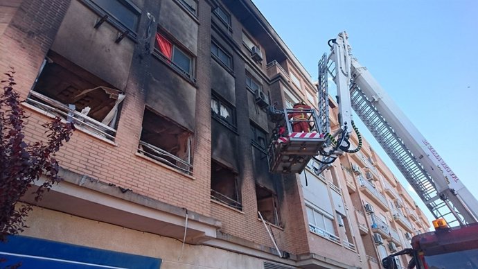 Incendi en una vivenda a Albal