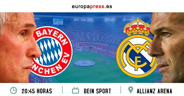 Horario y dónde ver el Bayern de Múnic - Real Madrid semifinales Champions