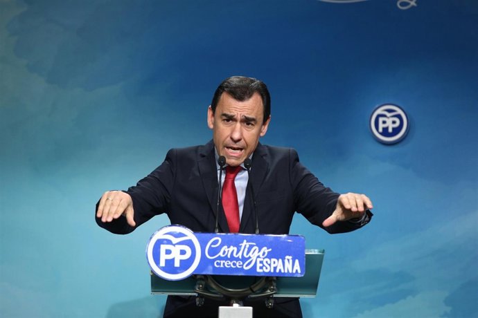 Rueda de prensa del coordinador general del PP, Fernando Martínez Maillo