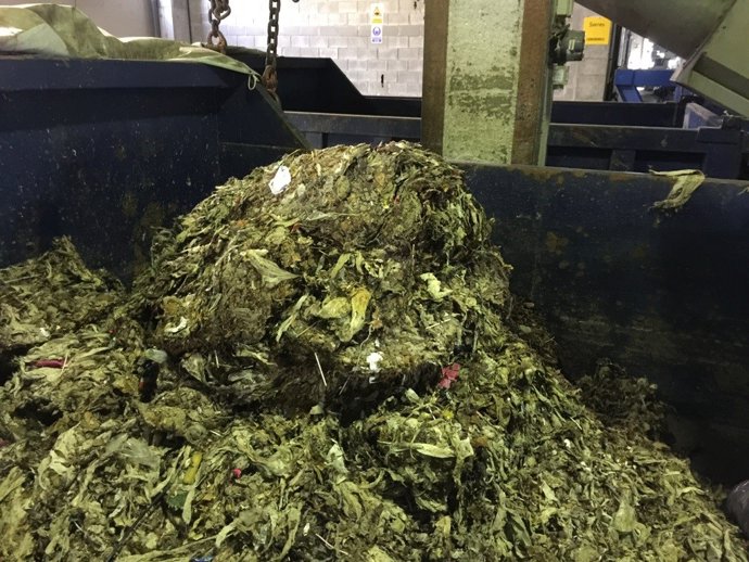 Toallitas húmedas en una depuradora