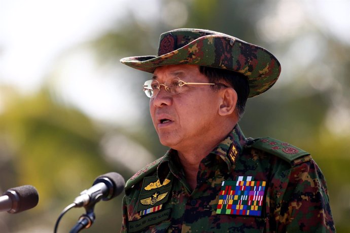 Min Aung Hlaing, jefe de las Fuerzas Armadas birmanas