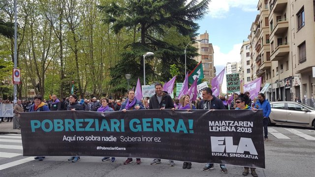 Manifestación de ELA en Pamplona.