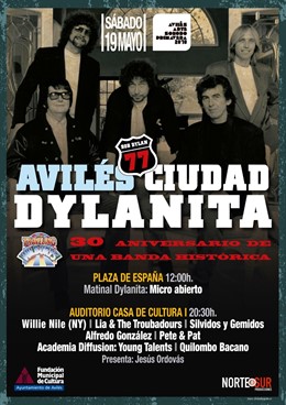 Cartel de 'Avilés, Ciudad Dylanita'
