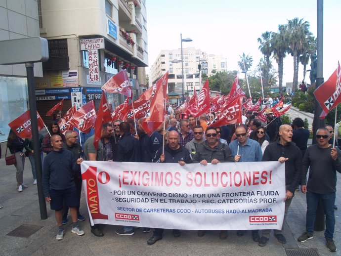 Manifestación por el Primero de Mayo en Ceuta
