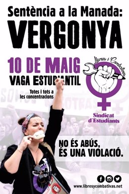 Cartel de convocatoria de la huelga estudiantil i feminista del 10 de mayo