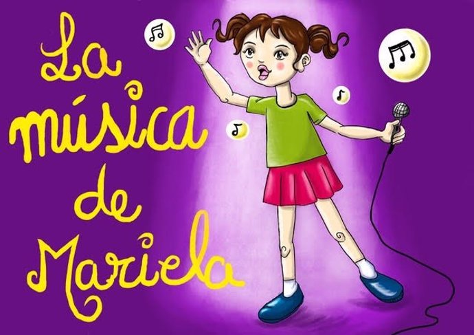 Cartel del cuento musical 'La música de Mariela' 