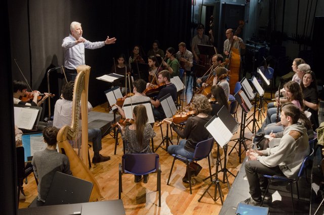 EHUorkestra Sinfonikoa entseatzen