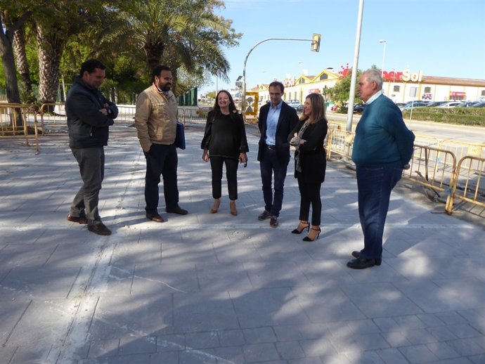 La presidenta de Diputación, Irene García, visita obras del Plan Invierte