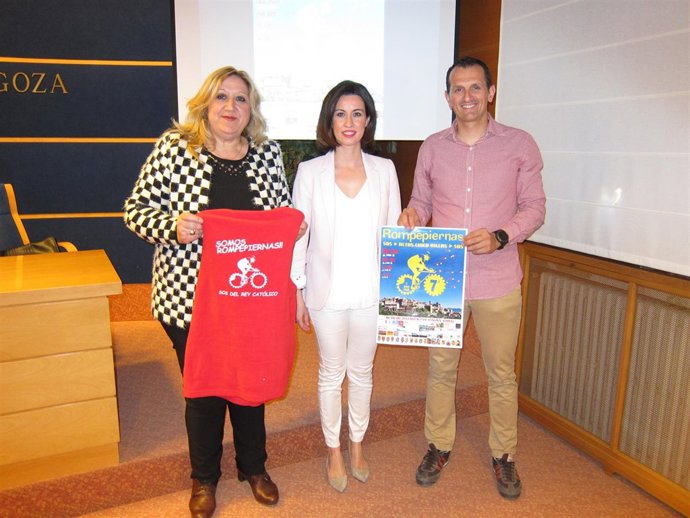 Navarro, Ladrero y Solanas han presentado hoy en la DPZ la VII Rompepiernas 