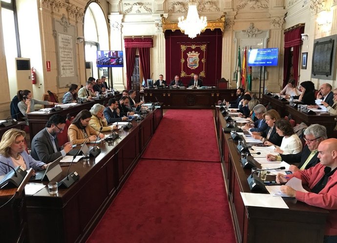 Pleno del Ayuntameinto de Málaga Abril 