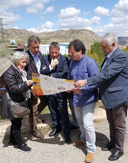 Soro y Juana de Grandes han visitado hoy Utrillas (Teruel)