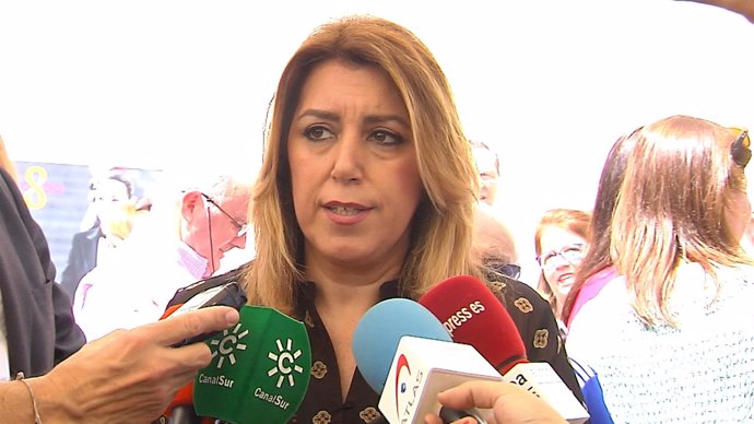 Susana Díaz, comparece ante los medios sobre la sentencia de La Manada