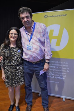 Emilio del Campo al recibir el galardón