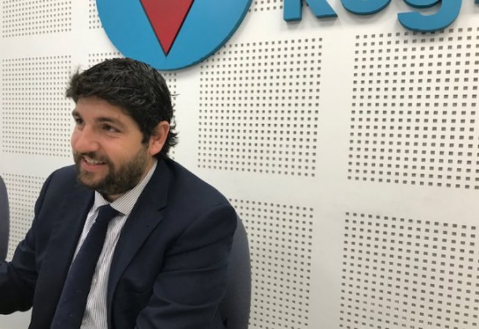 López Miras durante la entrevista en ORM
