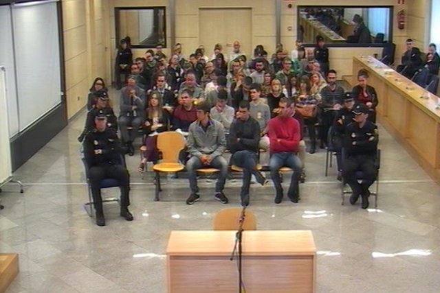 Imágenes del juicio de Alsasua