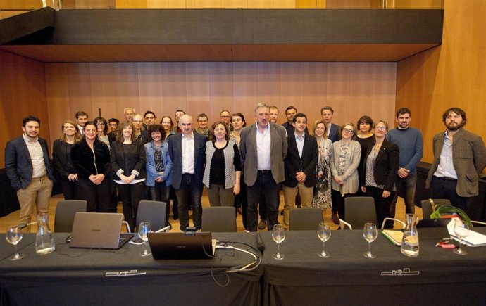 Elizalde y Asiron con el grupo de Transición Energética de la UE