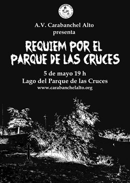 Cartel 'Requiem por el parque de las cruces'