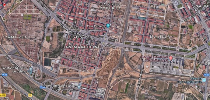 Entorno del Bulevar Sur de València