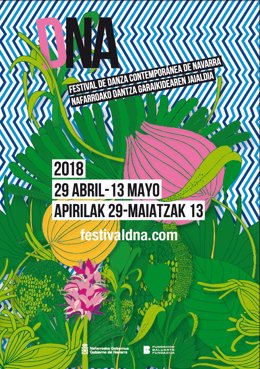 Cartel del Festival de Danza Contemporánea de Navarra 2018