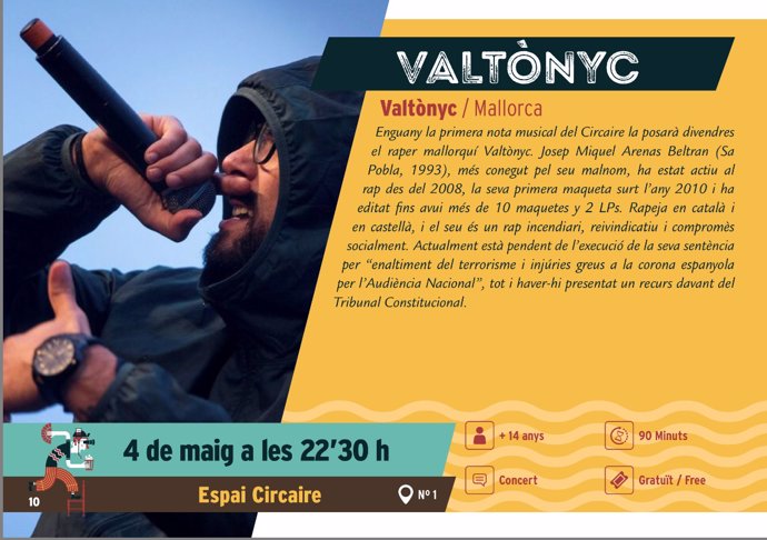 El concierto de Valtonyc en el programa de 'Circaire'
