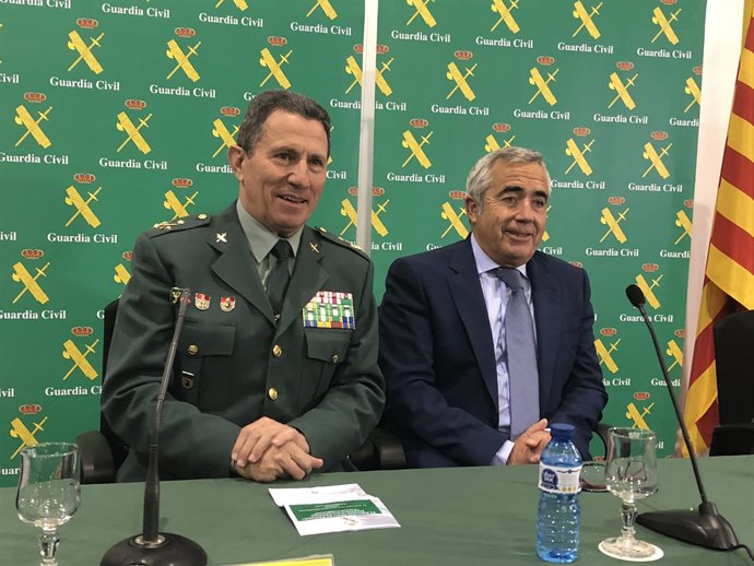 Ángel Gozalo i el fiscal superior Catalunya Francisco Banyeres de Mariola