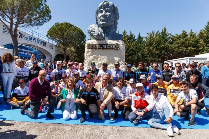 Inauguración del busto de Ángel Nieto, en el Circuito de Jerez