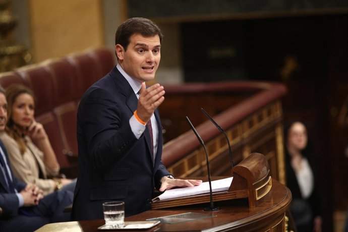 Rivera interviene en el debate de totalidad de los Presupuestos en el Congreso
